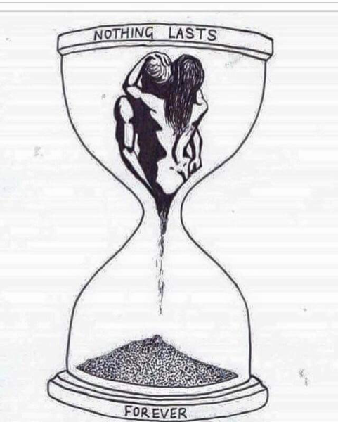 Песочные часы рисунок карандашом