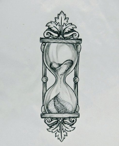 Тату песочные часы эскизы