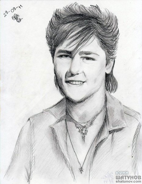 Портрет Юрия Шатунова