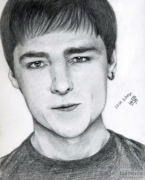 Юрий Хой рисунок