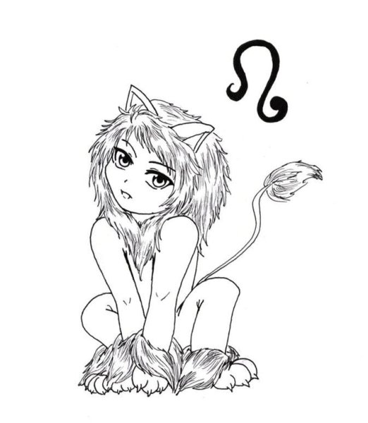 Раскраски аниме знаки зодиака