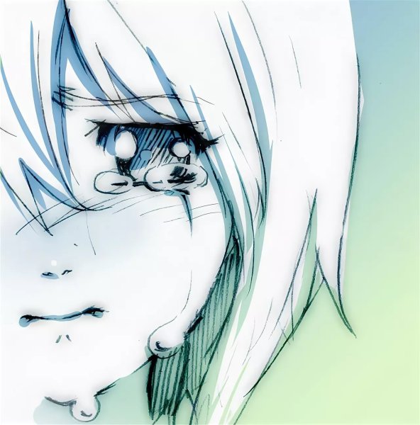 Аниме глаза со слезами