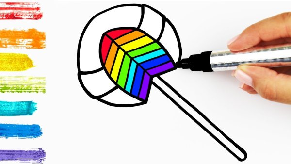 Чупа Чупс рисунок карандашом