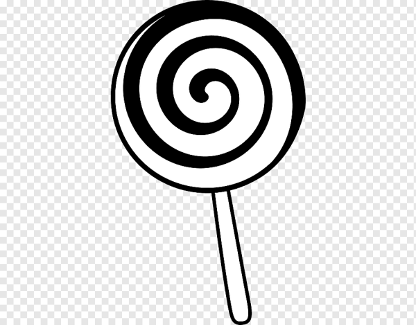 Раскраска леденец на палочке
