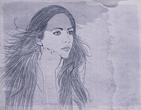 Рисунки для скетчбука девушки