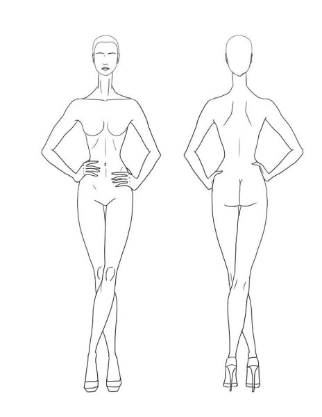 Фэшн эскизы