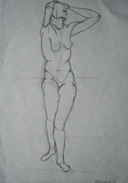 Набросок женской фигуры