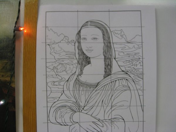 Мона Лиза поэтапно