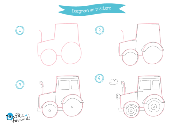Игрушечный трактор рисунок