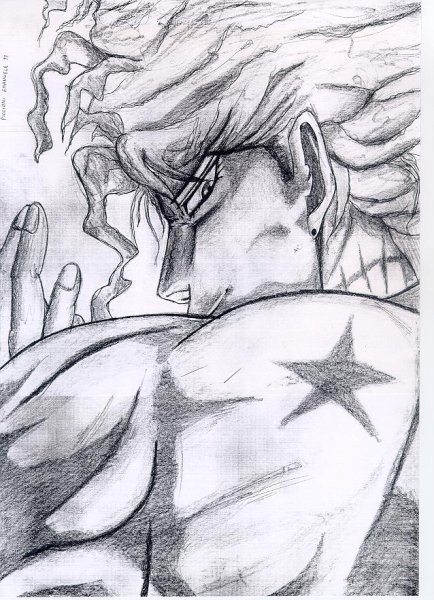 Джо Джо рисунки дио Брандо