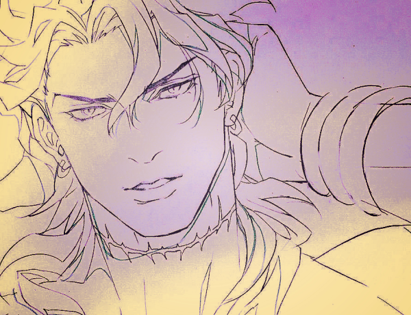 Нарисовать Jojo дио