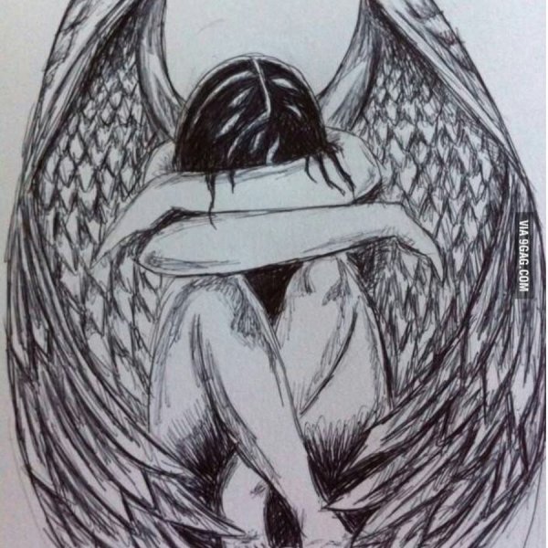 Крылья ангела эскиз