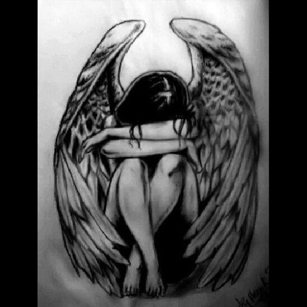Рисунки падших ангелов карандашом