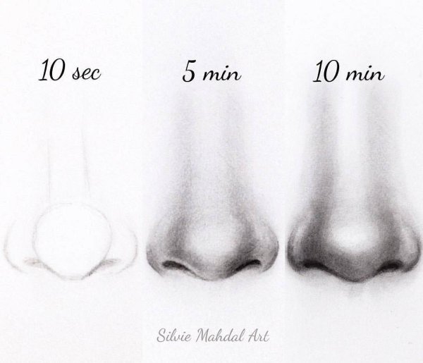 Нос поэтапно для начинающих