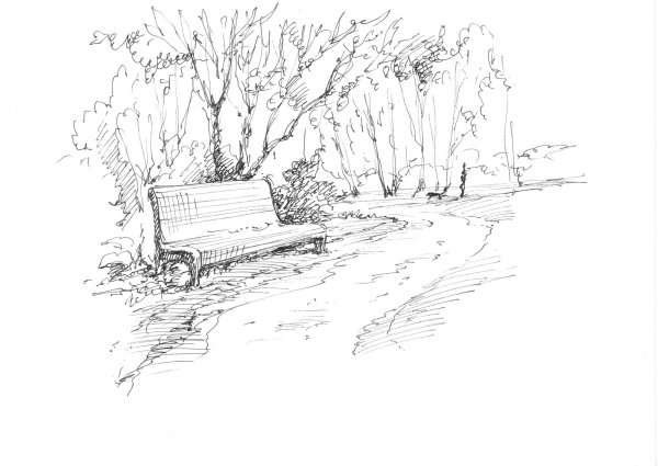 Скамья карандаш (размер (ДХШХВ), М: 1.5 Х 0.8 Х 1; 12 опор)