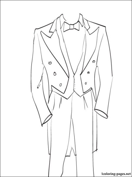 Эскиз делового костюма
