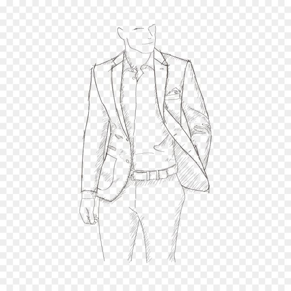 Наброски мужских костюмов