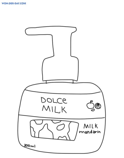 Бумажная косметика Дольче Милк раскраска