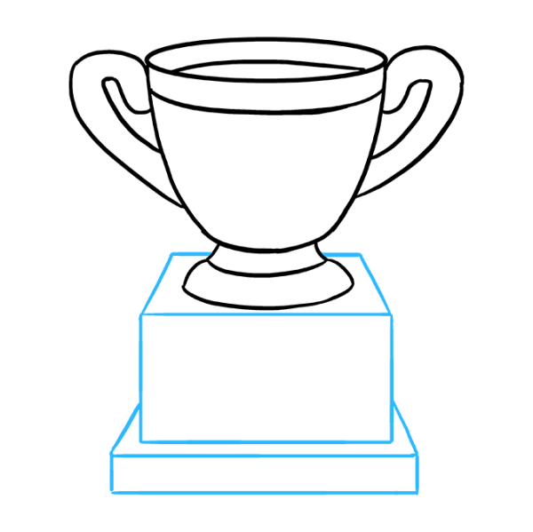 Рисунок Кубка пошагово