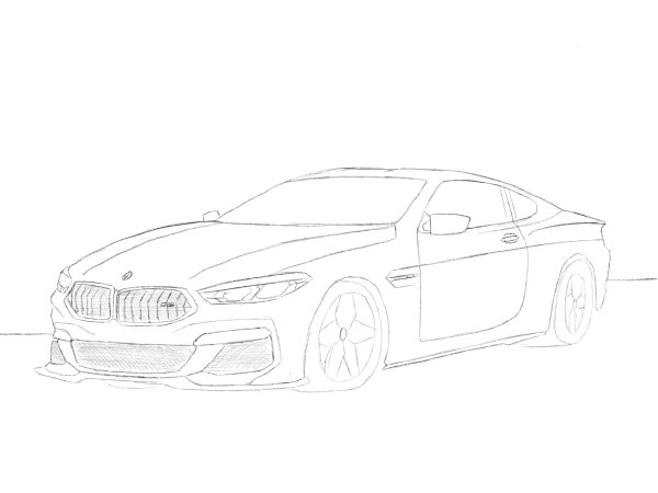 BMW m5 f90 скетч