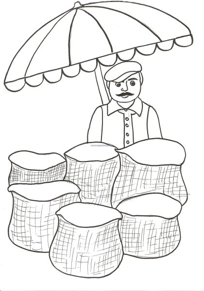 Рынок раскраска для детей