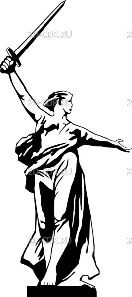 Родина-мать Волгоград рисунок