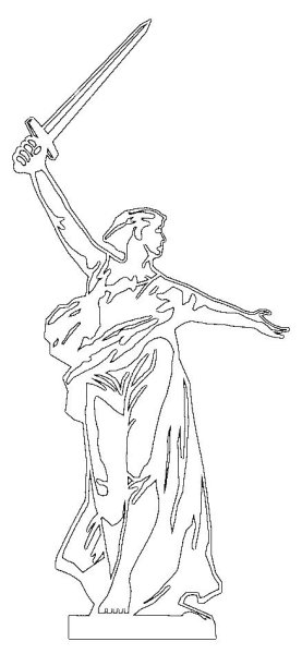 Вырезанка Родина мать