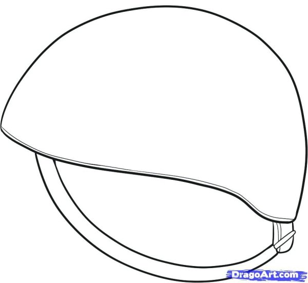Каска раскраска для малышей