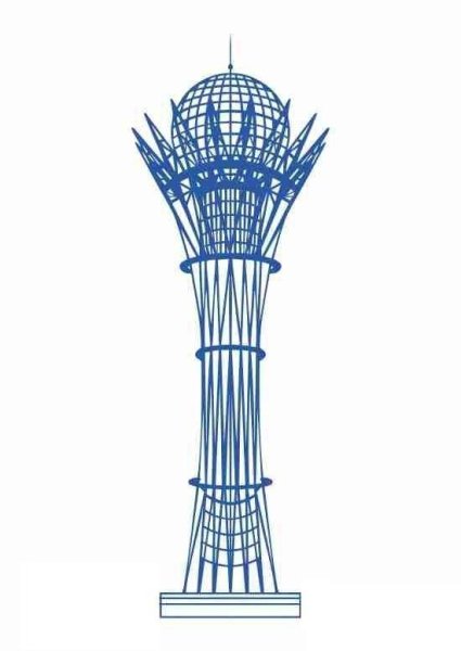 Байтерек Казахстан рисунок