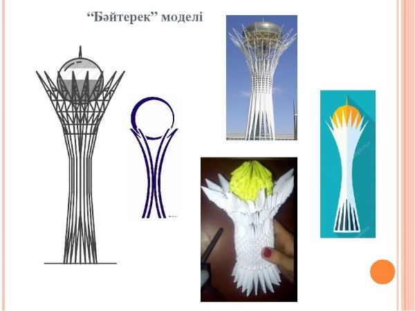Раскраска Байтерек Астана для детей