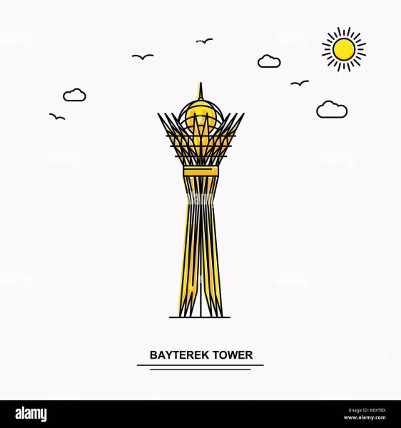 Схема рисования Байтерека