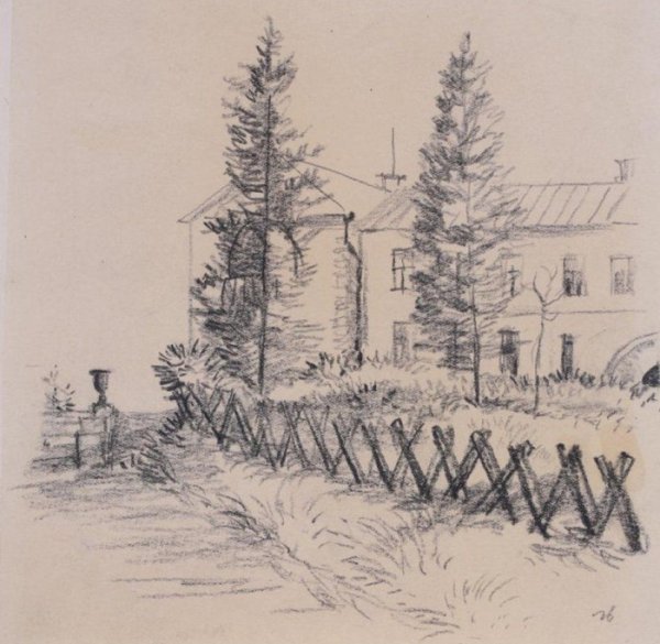 Пейзаж Ясной Поляны рисунки