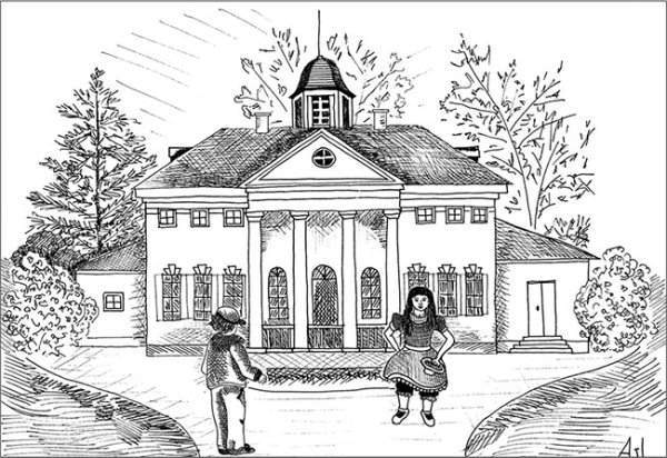 Дворянские усадьбы и их парки карандашом