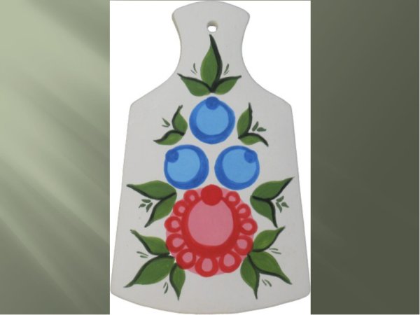 Разделочная доска Городецкая роспись 5кл