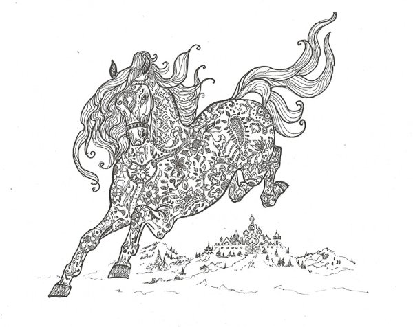 Раскраска по сказке Сивка бурка