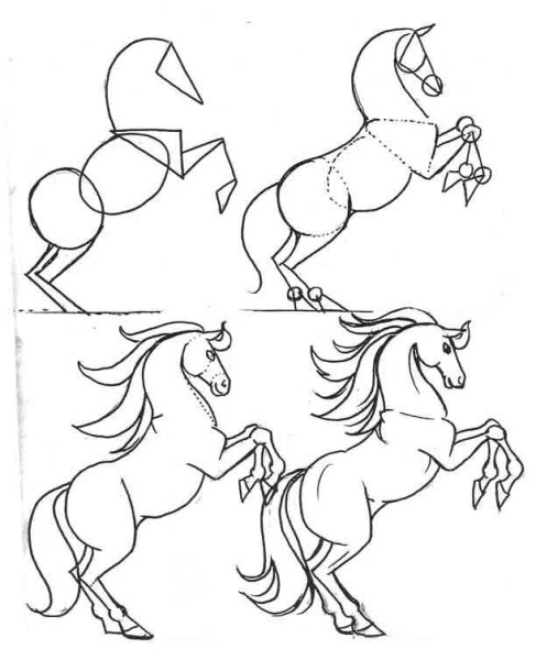 Раскраска лошадки тижиловоз