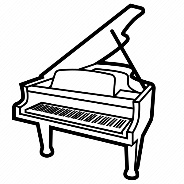 Фортепиано раскраска