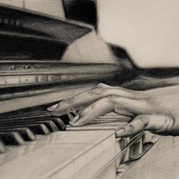 Рояль рисунок карандашом