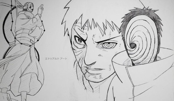 Обито скетч