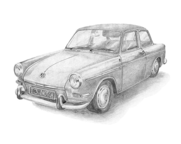 Машина карандашом