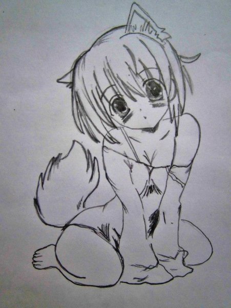 Аниме рисунки карандашом