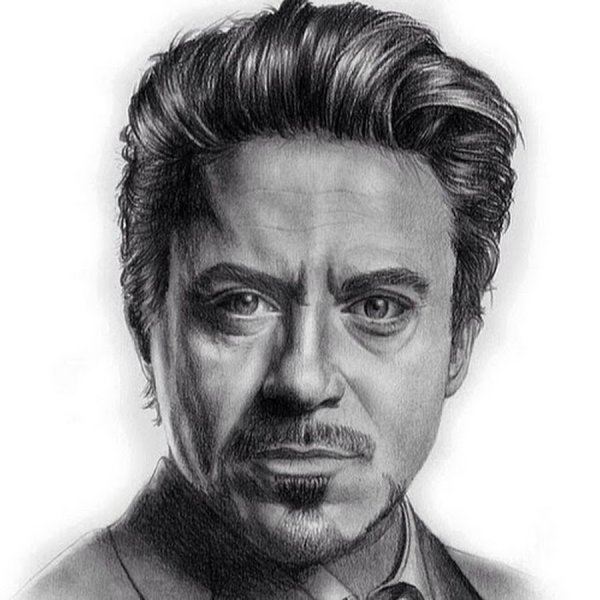 Роберт-Дауни младший рисунок