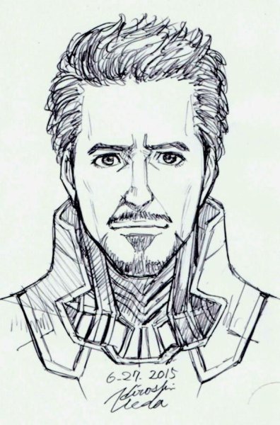 Нарисованный Роберт Дауни младший