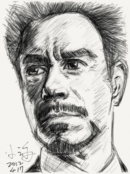 Тони Старк портрет