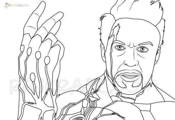 Тони Старк щелкает перчаткой бесконечности