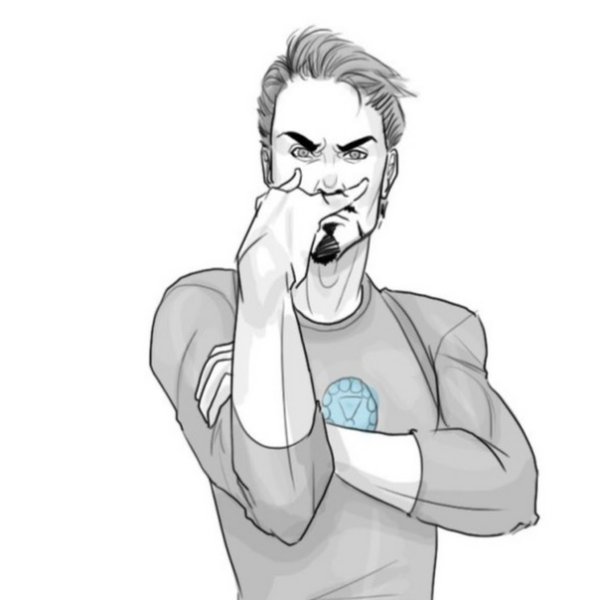 Тони Старк для срисовки