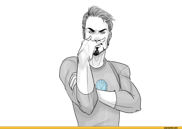 Тони Старк для срисовки