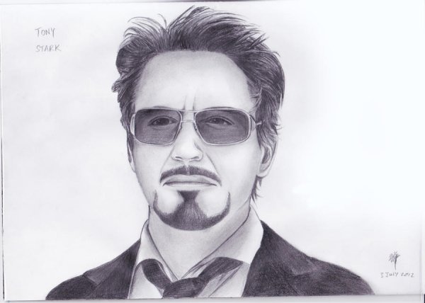 Нарисовать портрет Тони Старка