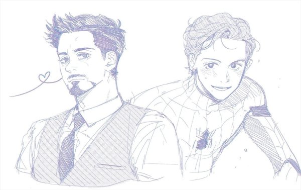 Тони Старк и Питер Паркер