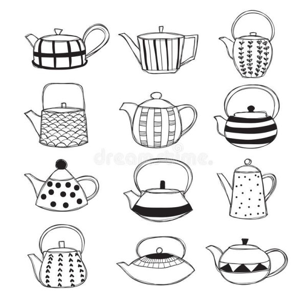 Чайник стилизация формы